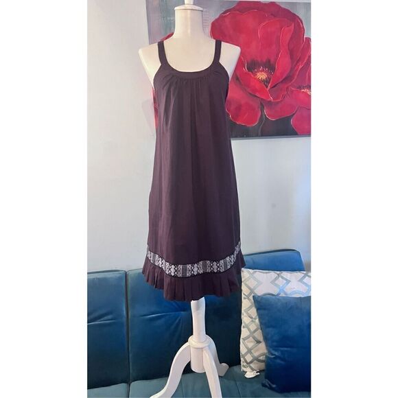 FREE PEOPLE BURGUNDY TANK DRESS WOMENS SZ XS - Picture 2 of 11